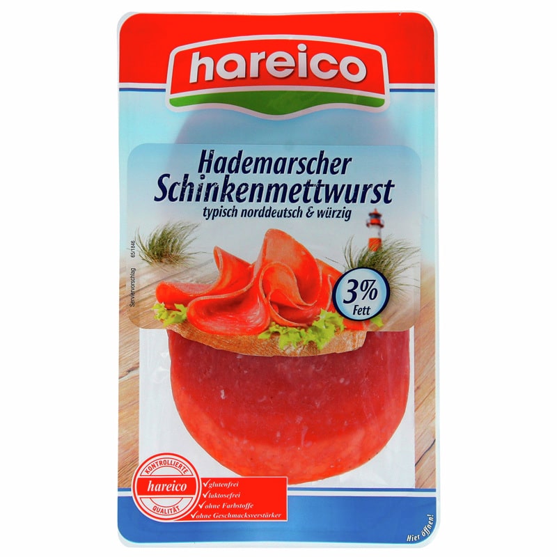 Hareico Hademarscher Schinkenmettwurst 80g