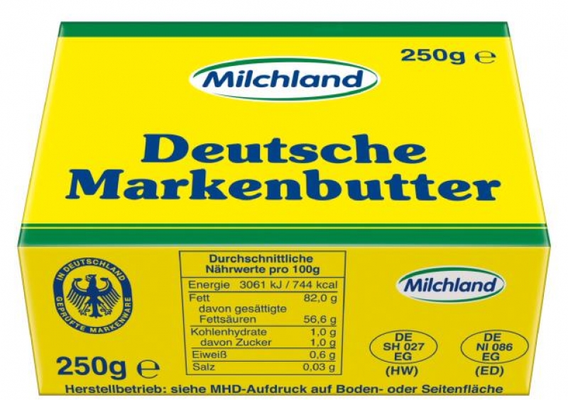 Milchland Deutsche Markenbutter