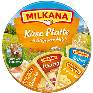 Milkana traditionelle Käse-Platte 8 Stück 200g