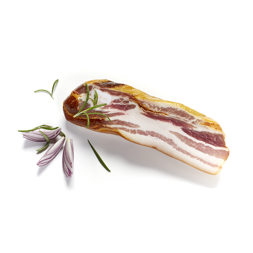 Durchwachsener Speck/Bacon im Stück Bio (ca.250g)