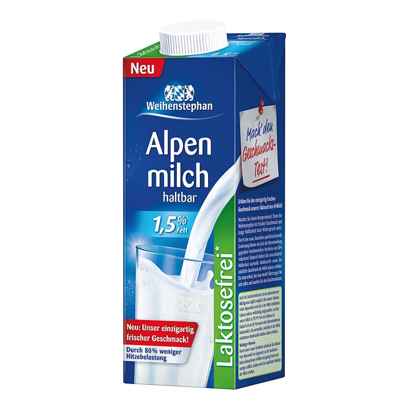 Weihenstephan H-Milch laktosefrei 1,5% 1L