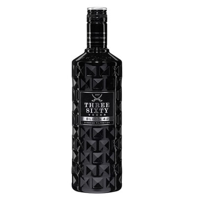 Three Sixty Vodka Black 0.7 l