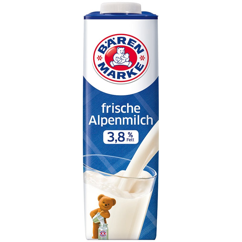Bärenmarke Alpenmilch 3,8%  1L